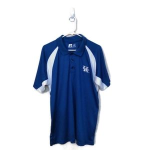 Russell Athletic Univ. Of Kentucky Wildcats Sideline Polo Golf Shirt Sz Large